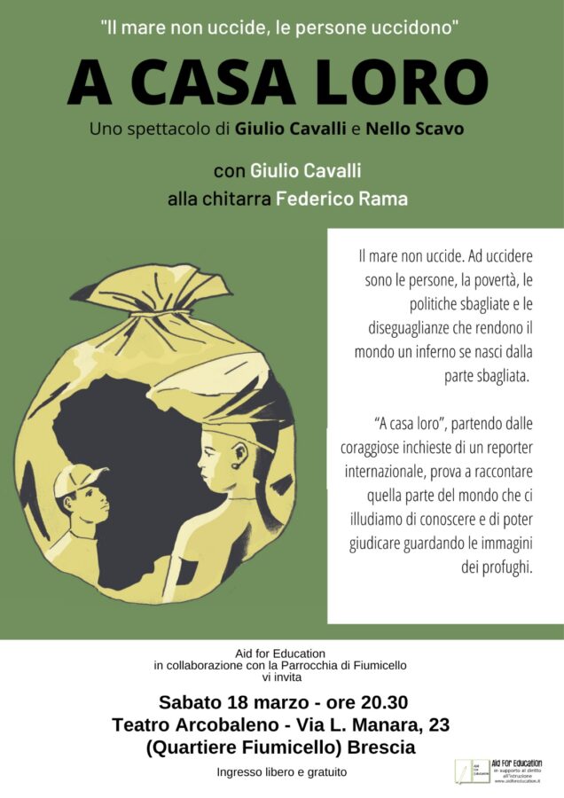 “A Casa Loro”, uno spettacolo di Giulio Cavalli e Nello Scavo